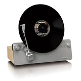 Lenco LSA-071SI - Tocadiscos Vertical Totalmente automático con Altavoces incorporados y Bluetooth® - Plata