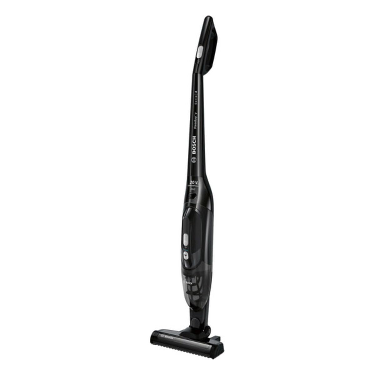 Bosch Readyy'y Serie | 2 - Aspiradora de pie y Mano 2en1 sin Cable, sin Bolsa, batería 20Vmax, Accesorios Integrados, Color Negro