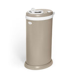 Ubbi Cubo de pañales de acero inoxidable, bloqueo de olor, no requiere bolsa especial, galardonado, imprescindible para el registro, color gris pardo mate