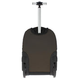 TOTTO - Mochila Escolar con Ruedas, Modelo Papel, Mochila Grande, Capacidad 33 Litros, Bolsillo para PC 14", 3 Compartimentos, Ruedas Grandes, Manija Telescópica, Estampado Videojuegos Negro