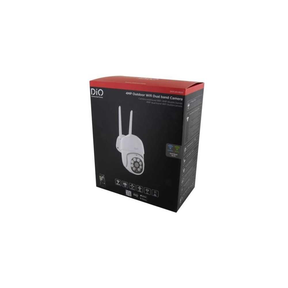 DIO Connected Home - Cámaras para Exteriores (Doble Banda, 4 MP, Cableada, giratoria)