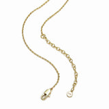Emporio Armani Collar de latón con cierre de langosta en tono dorado para mujer