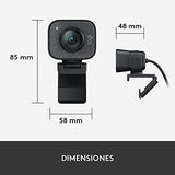 Logitech StreamCam, Cámara Web con USB-C para Streaming de vídeo y creación de Contenido, Vídeo vertical Full HD 1080p a 60 fps, Versatilidad demontaje, para YouTube, Gaming Twitch, PC/Mac, Negro