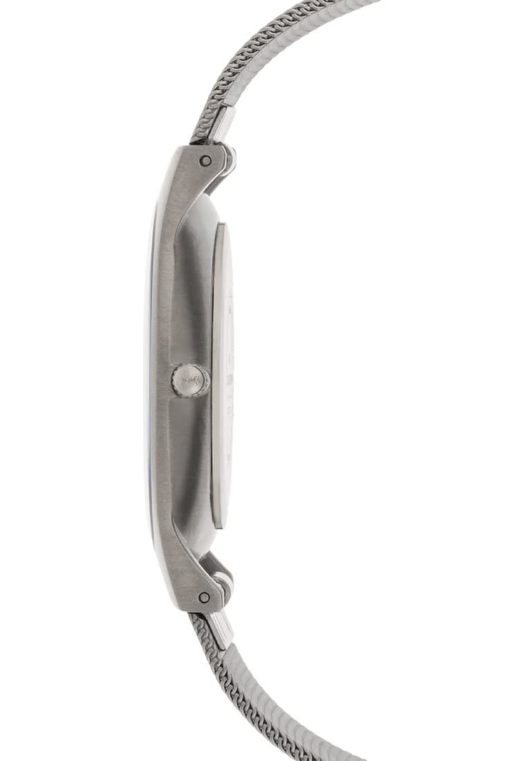 Skagen Reloj Sundby Titanium para Hombre, movimiento de cuarzo a tres agujas con Correa de Acero Inoxidable o piel, 37 mm, Gris Y Azul