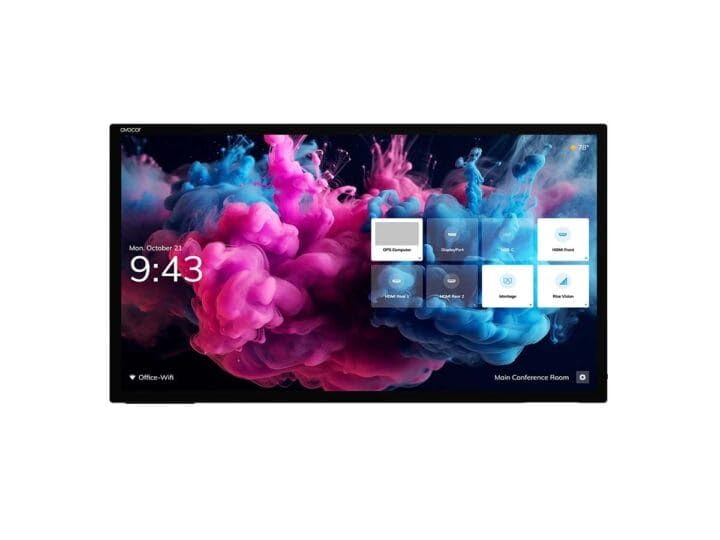 Avocor AVH-7520 tableau blanc interactif 190,5 cm (75") 3840 x 2160 pixels Écran tactile Acier brossé