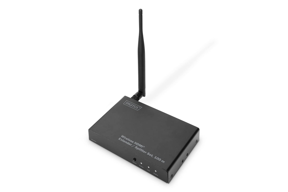 DIGITUS DS-55315 Extensor HDMI inalámbrico/Divisor HDMI (1:4) - Full HD 1080p 60 Hz - Alcance de 80 m - Unidad receptora para DS-55314 - Salida en Bucle, Infrarrojos IR - HDMI 1.3 y HDCP 1.3