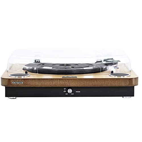 AIWA GBTUR-120WDMKII: Tocadiscos de Madera, Bluetooth, 3 velocidades, radio FM, SD y USB