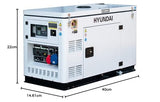 Hyundai HY-DHY12000XSET Generador Diesel FullPower Refrigerado Por Agua