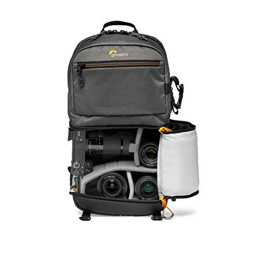 Lowepro Slingshot SL 250 AW III - Mochila Bandolera para Cámara Refelx DSLR Sin Espejo, con Acceso QuickDoor, Compartimento Para Tablet 10”, Para Sony A7, iPad, Surface Pro, 300D Ripstop, Gris