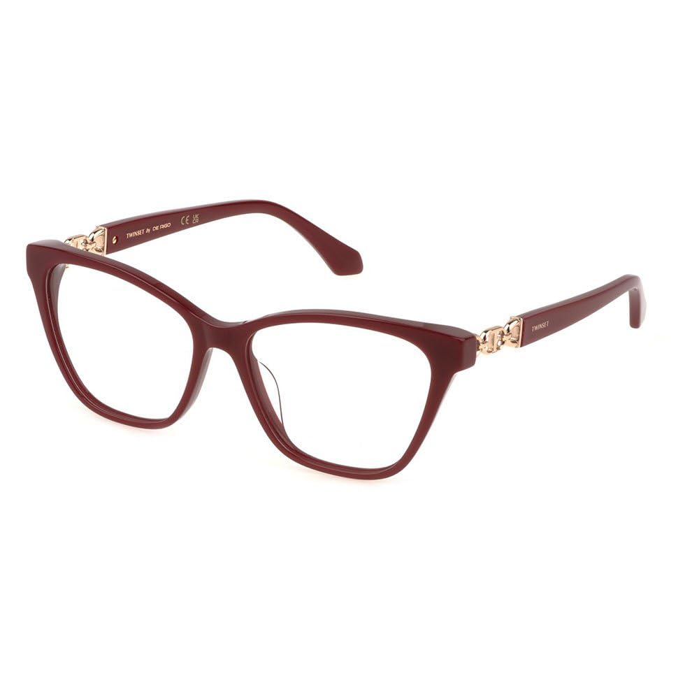 TWINSET VTW032 Gafas, Shiny Full Bordeaux, 54 para Mujer