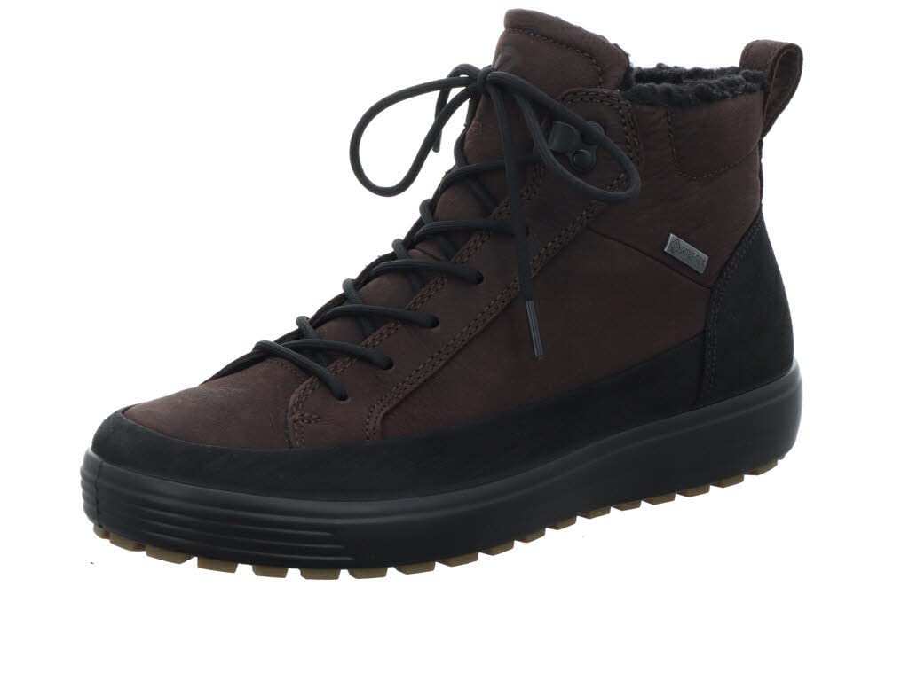 ECCO Soft 7 Tred, Bota Moderna Hombre, Black/Mocha, 42 EU