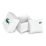 Lacoste Reloj Analógico de Cuarzo para Hombre Colección Moon con Correa de Cuero Negra - 2011016
