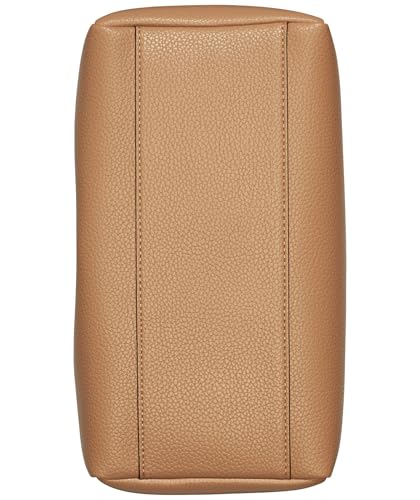 DKNY Willa Satchel, 100% Poliuretano Mujeres, Capuchino, Large
