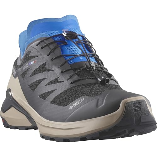 Salomon Hombre Speed Cross, Impermeables para Niños, Negro/Vainilla, Zapatos de Senderismo Versátiles, Zapatillas para Botas de Senderismo y Correr en Senderos en Aventuras al Aire Libre, 44 EU