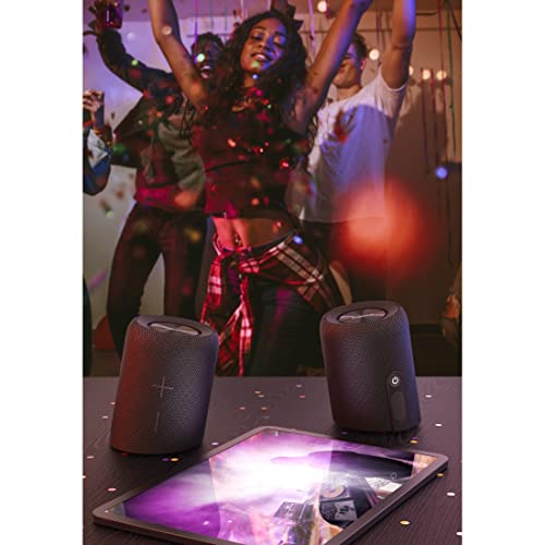 Hama | Altavoz Bluetooth Twin 3.0 (Altavoz Inalámbrico, Gran Potencia, Resistente al Agua IP67, Se Puede Dividir en 2 Altavoces Individuales) Color Negro