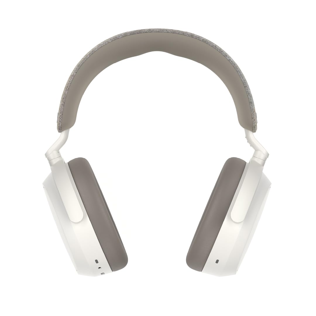 Sennheiser Auriculares MOMENTUM 4 Wireless, auriculares Bluetooth para llamadas nítidas con cancelación de ruido adaptativa, 60 horas de duración de la batería, sonido personalizable - Blanco