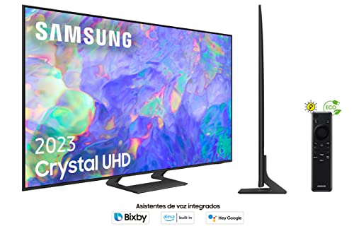 Samsung TV Crystal UHD 2023 65CU8500 - Smart TV de 65", Procesador Crystal UHD, Q-Symphony, Samsung Gaming Hub, Diseño AirSlim y Contrast Enhancer con HDR10+