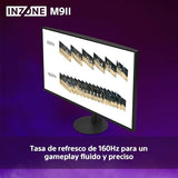 Sony INZONE M9II Monitor Gaming, 27 Pulgadas, 4K Ultra HD: Resolución 2160p, Frecuencia actualización 160 Hz, 1 ms GTG, Espectro DCI-P3 95%, Full Array LED, G-Sync, Adaptive Sync, VRR, Negro