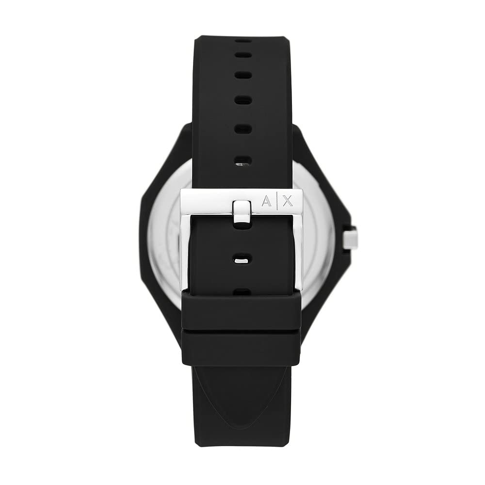 Armani Exchange Orologio da Donna, Movimento al quarzo a tre lancette e cassa da 40 mm con cinturino in Silicone, Conjunto Negro