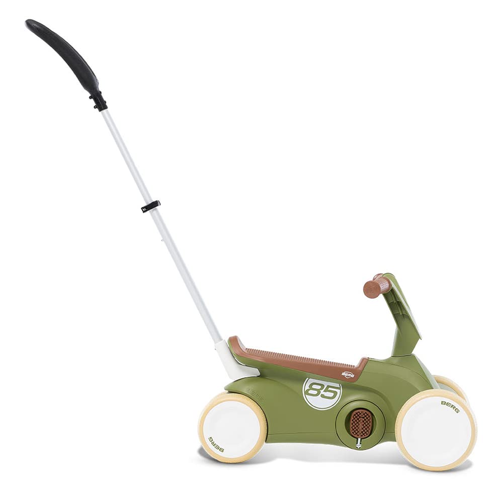Berg GO² - Coche Antideslizante 2 en 1, diseño Retro, Color Verde