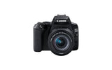 Canon EOS 250D - Cámara Digital (24,1 MP, 6000 x 4000 Pixeles, CMOS, 4K Ultra HD, Pantalla táctil) Negro - Kit con Cuerpo y EF-S 18-55IS STM