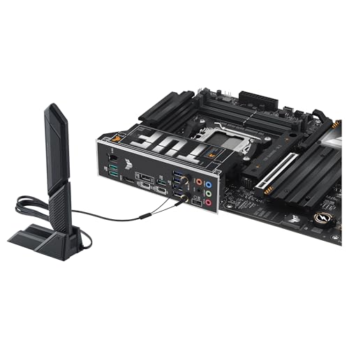 ASUS TUF Gaming X870-PLUS WiFi - Placa Base AMD ATX, 16+2+1(80A) etapas de Potencia, DDR5, PCIe 5.0 Compatible con GPU de última generación, 4X M.2, WiFi 7, USB4, USB 20 Gbps con PD Fast Charge