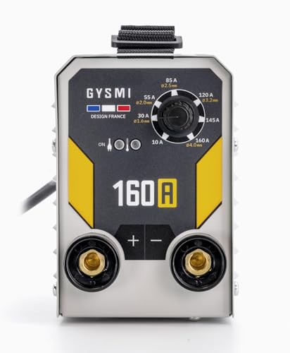 GYS, GYSMI 160A, estación de soldadura de electrodo recubierto 160A monofásico 230V (MMA), arco fuerza, antisticking, Hot Start, Con Maleta, portaelectrodos, cable de masa