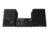 Panasonic SC-PMX90 -Microcadena Con Altavoces de Bambú- (Hi- Fi, Sonido Hogar, 14 cm Woofer, 1.9 cm Silk Dome Tweeter, 1.5 cm Piezo Twitter, Bluetooth, USB Dual, Radio FM, AUX 3.5 mm)- Negro