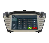 Autorradio de Ajuste Personalizado para Hyundai IX35 Android GPS Bluetooth WiFi Dab USB Pantalla táctil Full HD 7" procesador de 8 núcleos y comandos de Voz
