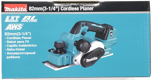 Makita DKP181ZU -Cepillo 18v lxt BL 82mm (sin batería, sin Cargador)