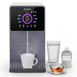 ZACHVO Sistema de ósmosis para agua potable, 10 niveles de temperatura, filtro de agua de ósmosis, filtro de agua potable, depósito de agua de 7 litros