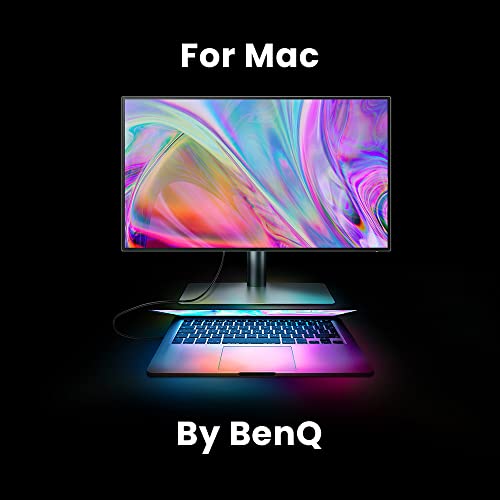 BenQ PD2725U Monitor de diseño (Tecnología AQCOLOR,27 pulgadas,4K UHD, IPS,P3 Wide Color,carga Thunderbolt /USB-C, DP/HDMI,KVM, HDR 400,altura ajustable) Compatible con MacBook