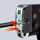 Knipex Alicate autoajustable para crimpar punteras huecas de acceso frontal bruñido, con fundas multicomponentes 190 mm 97 53 09