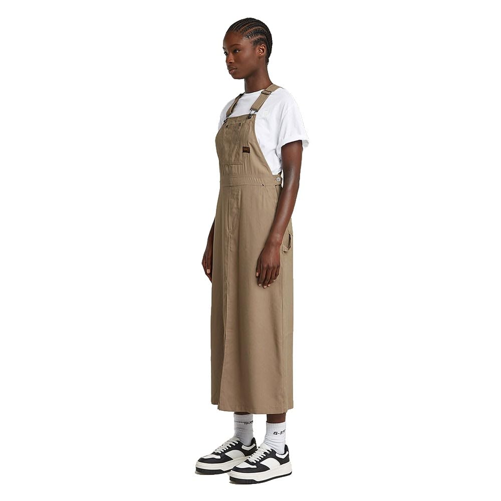 G-STAR Dungaree Dress, Vestido Informal, Mujer, Marrón Light Toggee D26159-d522-c626, S