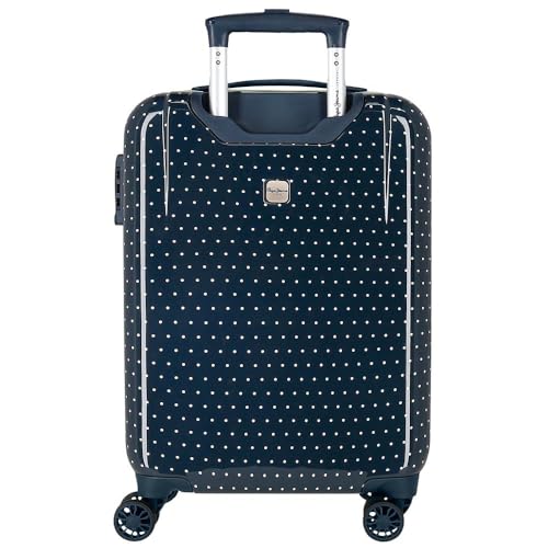 Pepe Jeans Alenka Juego de Maletas Azul 55/68 cms Rígida ABS Cierre TSA 104L 6,64 kgs 4 Ruedas Dobles Equipaje Mano by Joumma Bags