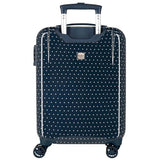 Pepe Jeans Alenka Juego de Maletas Azul 55/68 cms Rígida ABS Cierre TSA 104L 6,64 kgs 4 Ruedas Dobles Equipaje Mano by Joumma Bags