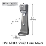 Hamilton Beach - HMD200R - Batidora de bebidas de un solo eje