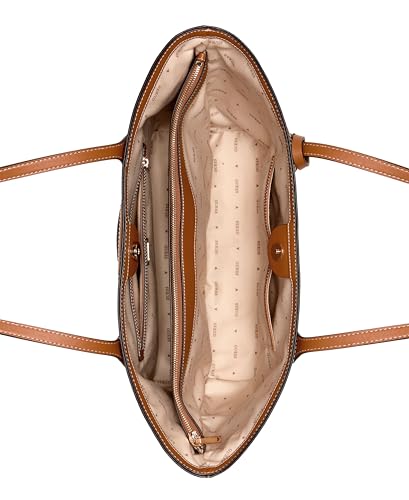 GUESS Sebina Tote Bag Natural/Caramel, Natural/Caramel, talla única