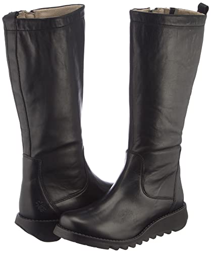 Fly London Seme828fly, Botas a la Altura de Rodilla Mujer, Black, 40 EU