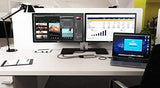 i-tec 3 Dual DisplayPort Video Adaptador para Thunderbolt 3 2X 4K 60Hz para MacOS Windows, Thunderbolt 3 a 2X displayport Adaptador