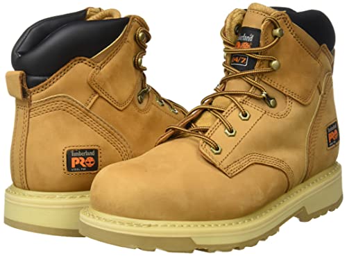 Timberland PRO 6 In Pit Boss, Fire and Safety Shoe Hombre, Amarillo, 41.5 EU