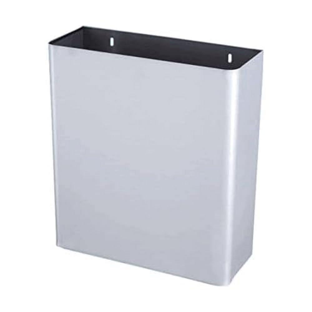 Jofel - Papelera Mural Inox, Papelera para Fijar en la Pared, Capacidad 20 Lts, Fácil Extracción para Limpieza, Múltiples Usos, Robusta, Resistente y de Larga Duración, AL71621