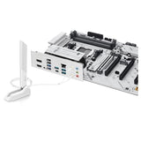 ASUS B650E MAX Gaming WiFi W - Placa Base AMD B650 ATX, Blanco, DDR5, PCIe 5.0, Ranuras M.2, Wi-Fi 6E, 2.5Gb Ethernet, DisplayPort, HDMI, USB Tipo-A y Tipo-C, BIOS Flashback, Aura Sync