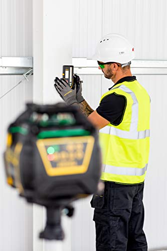 STANLEY FATMAX FMHT77448-1 - Nivel láser giratorio verde, 600 m, vial 360°, incluye detector