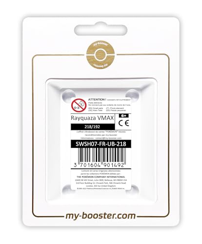 Rayquaza VMAX 218/192 Secreta Alternativo Golpe Fluido - Ultraboost X Epée et Bouclier 7 Évolution Céleste - Box de 10 Cartas Pokémon Francés
