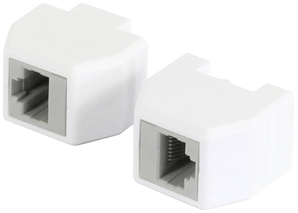 AllNet ALL-RJ45-Magnet RJ45 - Acoplamiento de Seguridad (Conector Hembra de Descarga, Compatible con PoE, hasta 10 Gbit, 193972, Recto, 1 Unidad), Color Blanco