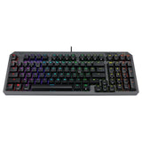 ASUS TUF Gaming K3 Gen II - Teclado Compacto de 98 Teclas, interruptores óptico-mecánicos RGB Red, Espuma amortiguadora, IP57, Placa Superior Desmontable y Aura Sync - Teclado QWERTY Español