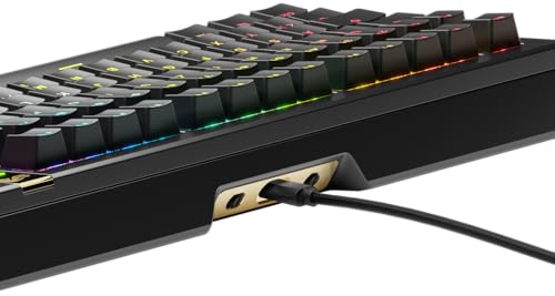 Glorious Gaming GMMK 3 Pro HE: Teclado de Respuesta rápida, Hall Effect, Carcasa de Aluminio, sondeo 8K, switches magnéticos y Hot Swap MX, Juntas modulares, TKL 75%, QWERTZ alemán - Negro