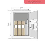 Yale YSEM/520/EG1 Caja Fuerte De Adecuada Seguridad Motorizadas Grande Negro 52 x 35 x 36 centímetros