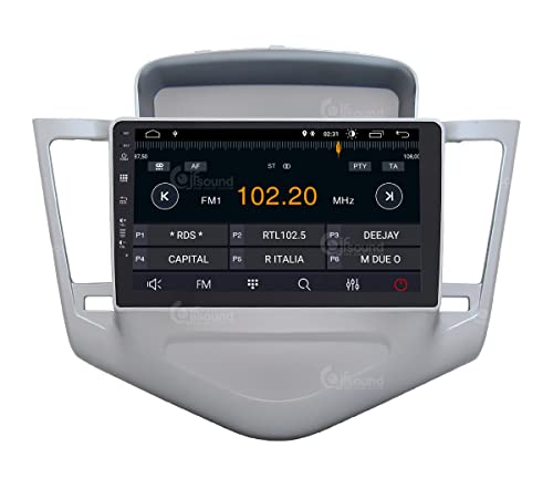 Radio de Coche para Chevrolet Cruze 2009-11 Plata Android GPS Bluetooth WiFi USB Dab+ Touchscreen 9" 4core Carplay AndroidAuto